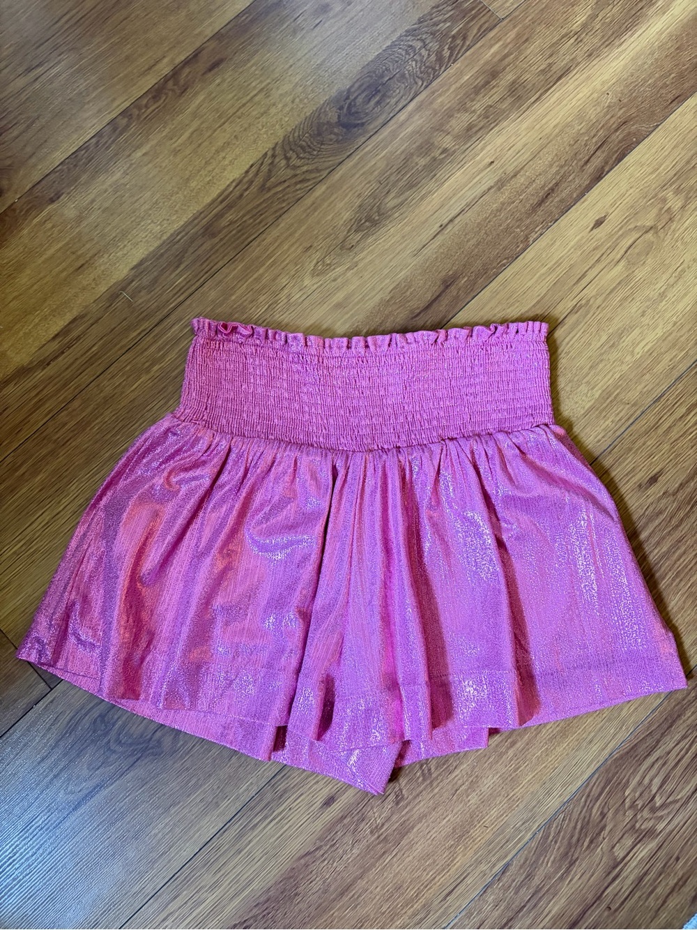 The Impeccable Pig Pink Smocked Skort
